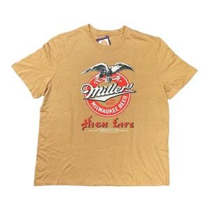 NWT Licensed Men's Beverage Short Sleeve Graphic Tee Miller Small